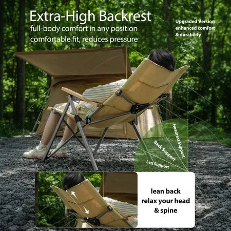 Adjustable Chair Foldable Chair Lightweight Portable Outdoor Indoor Office Camping Picnic Fishing Chair