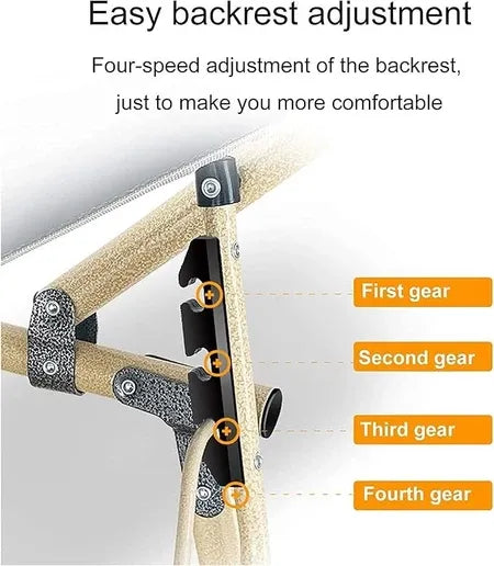 Folding Bed Camping Bed Foldable Reclining Chair Lazy Chair 2in1 Adjustable indoor outdoor Lounge chair