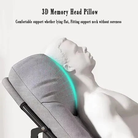 Lazy Chair 200cm Comfortable Bed Foldable Office Home Camping Outdoor Folding Recliner Flexible Adjustment