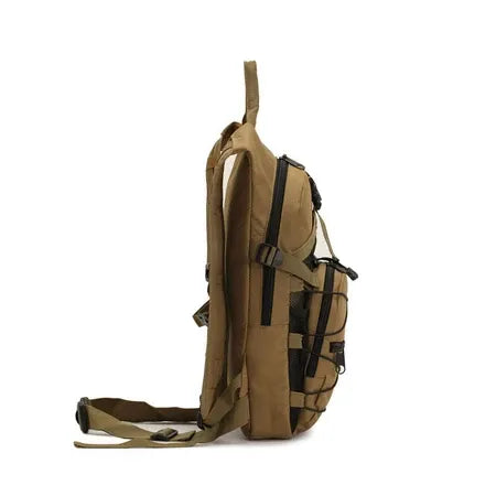 Outdoor moisturizing backpack, backpack, camping and hiking waterproof bag (brown)