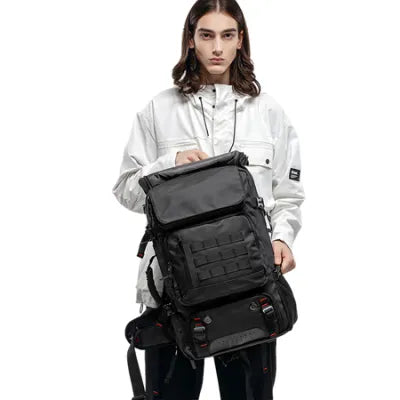 Travel Backpack Men 17.3inch Laptop Bag Large Capacity Waterproof Duffel Bag Outdoor Tactical Backpack Mountaineering Bag Handbag College Student Schoolbag