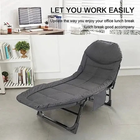 Lazy Chair 200cm Comfortable Bed Foldable Office Home Camping Outdoor Folding Recliner Flexible Adjustment
