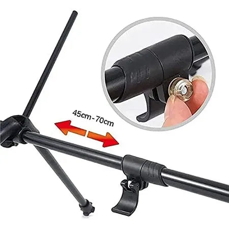 Folding Chair, Footstool, Portable Recliner, Lazy Foot Drag, Telescopic Extension, Leg Stool, Moon Chair Upgrade Kit, Picnic, Fishing, Beach, Camping Occasions (Black)