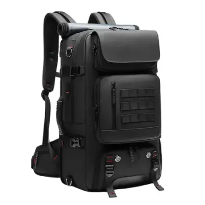 Travel Backpack Men 17.3inch Laptop Bag Large Capacity Waterproof Duffel Bag Outdoor Tactical Backpack Mountaineering Bag Handbag College Student Schoolbag