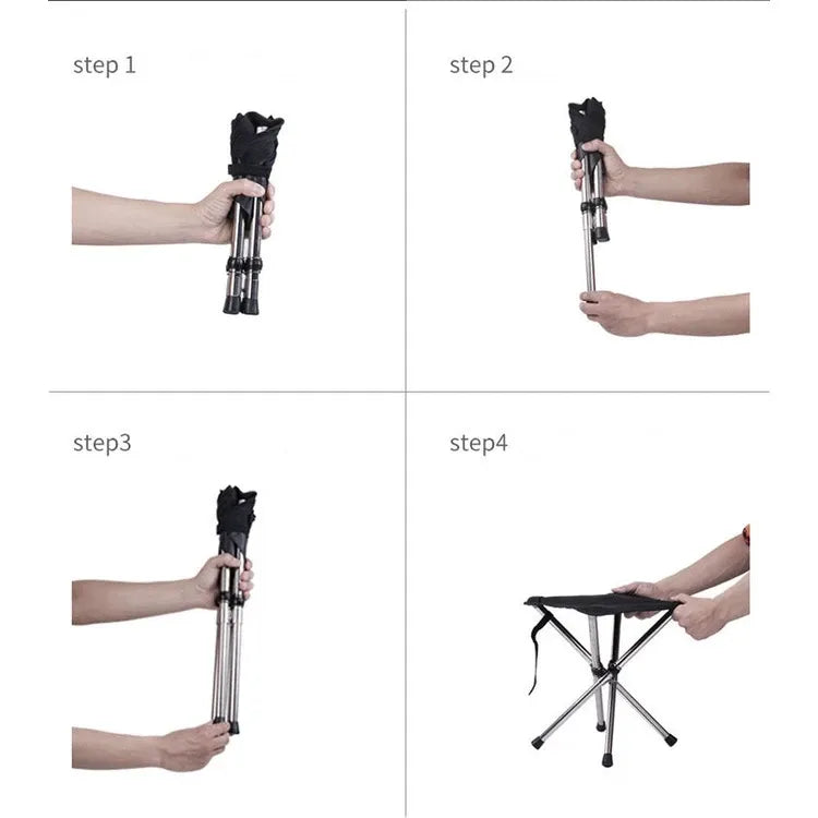 Outdoor Mini Chair Telescopic Portable Camping Fishing Chair