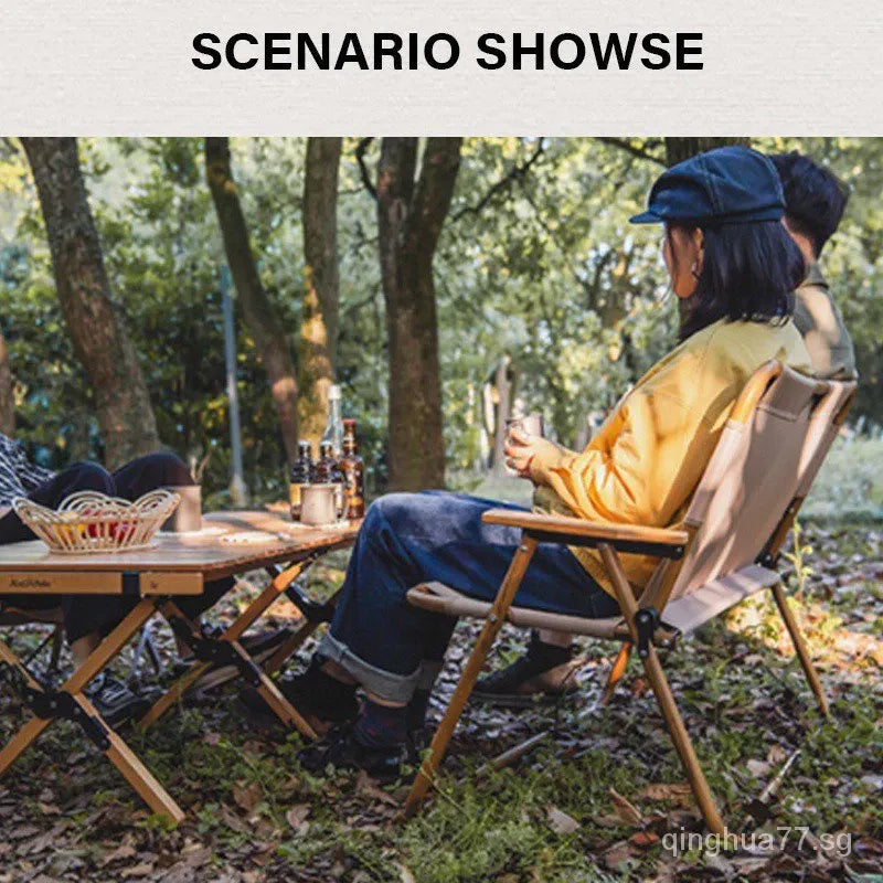 Folding Chair Outdoor Double Chair Portable Leisure Chair Aluminum Alloy With Backrest Camping Park Rest Chair