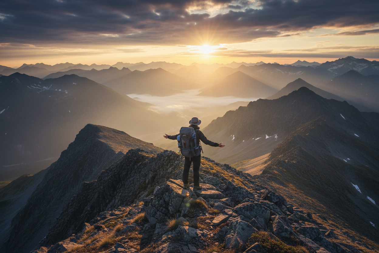 户外冒险与探索精神